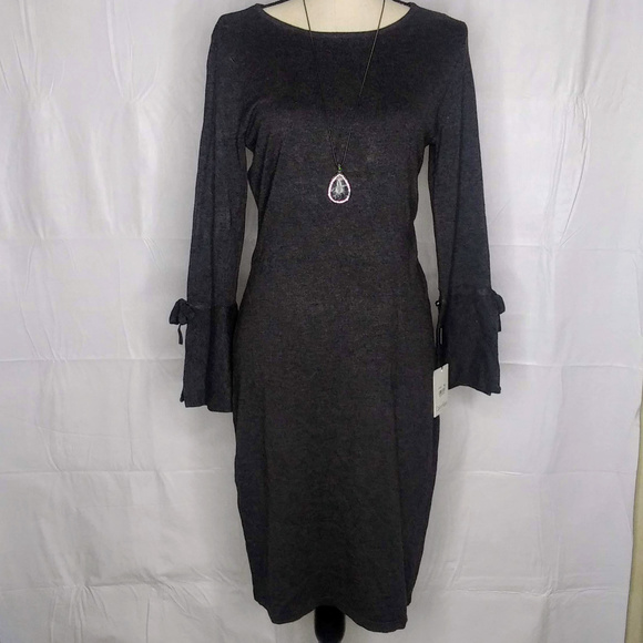 Calvin Klein Dresses & Skirts - Calvin Klein Charcoal heather gray sweater dress